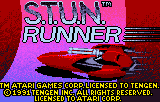S.T.U.N. Runner title screen for Atari Lynx